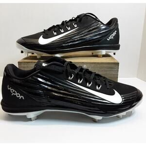 Nike Lunar Vapor Pro Mens 14 Metal Baseball Cleats Black 683895-010 C111